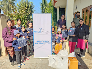 Sweaters and grocery kits donated by NGO for children’s nutrition and health in orphanages