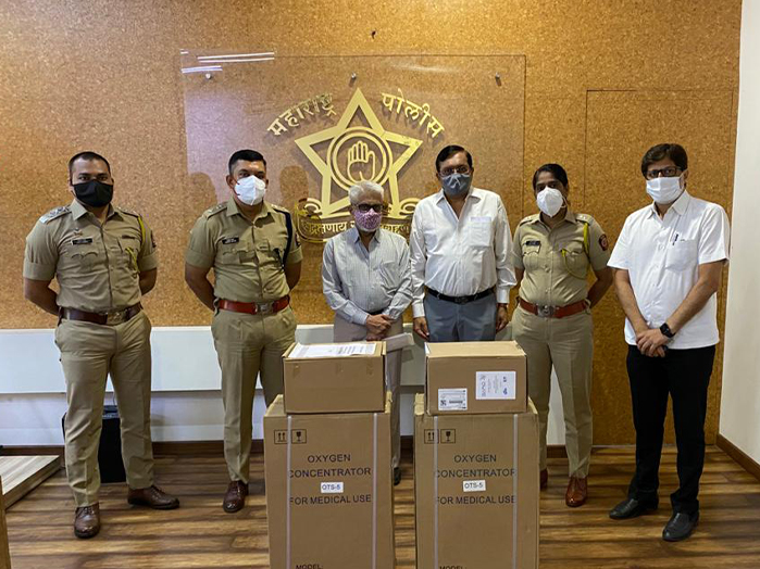 Oxygen Concentrators provided to the Police Hospital, Pune