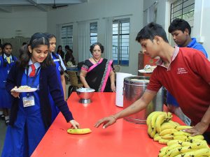 Mid-day meal initiative by healthcare NGO to improve school nutrition at PWC School