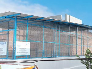 Animal NGO cage setup for rescued animals under cow and animal welfare program