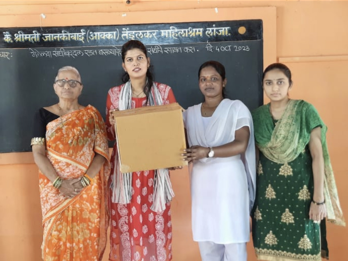 NGO donation for food and hygiene essentials at Jankibai Tendulkar Girls Remand Home