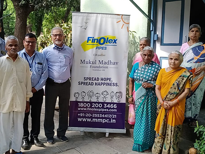 Healthcare NGO renovates flooring and sanitation at Abhalmaya Old Age Home in Pune
