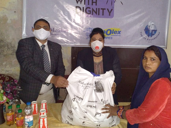 Top NGO in India MMPC distributes Give with Dignity Kits to daily wage workers in Jammu