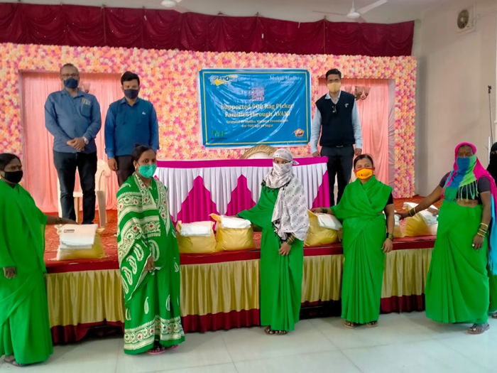 Rag picker women in Kolhapur benefit from Give with Dignity Kits distributed by MMPC, a top NGO in India