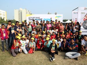Diverse participants at Pune FLO Half Marathon supported by nonprofit sports organizations