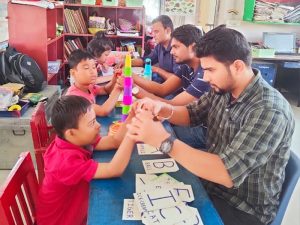 Hearing and visually impaired children attending skill training conducted by divyang NGO in Assam