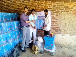 Women’s empowerment NGO supporting honey bee distribution in Jambhori village to promote sustainable farming livelihoods
