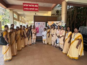 Women's healthcare camp by healthcare NGO at Walawalkar Hospital Maharashtra supported by Finolex Industries and MMF
