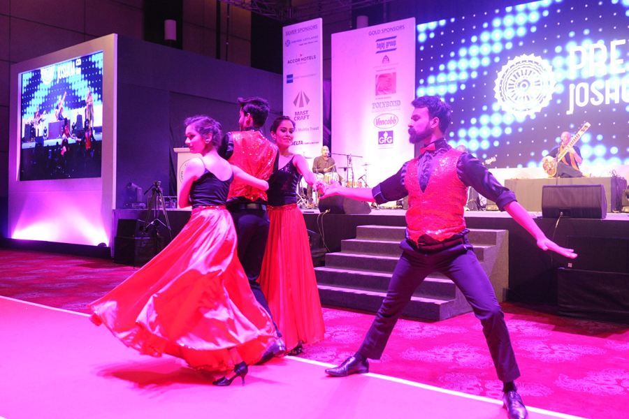 Piyush dance performance at charity fundraising event in Pune by MMF