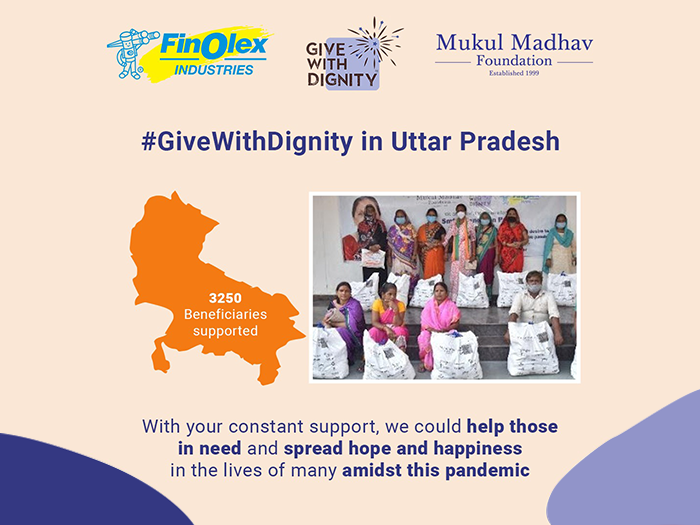 Uttar Pradesh families supported by top NGO in India through Give With Dignity kits distribution
