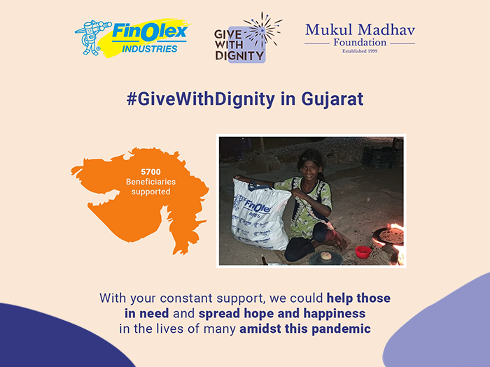 Give With Dignity programme in Gujarat supporting rural families by leading NGO in India