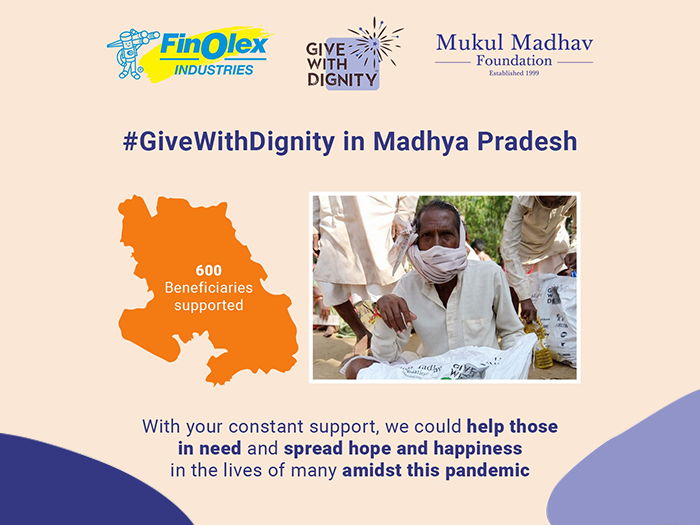 Madhya Pradesh poverty alleviation drive by top NGO in India – Mukul Madhav Foundation’s Give With Dignity