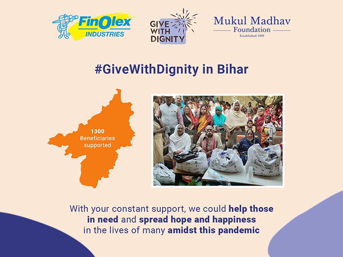 Top NGO in India distributing Give with Dignity kits in Bihar for poverty alleviation