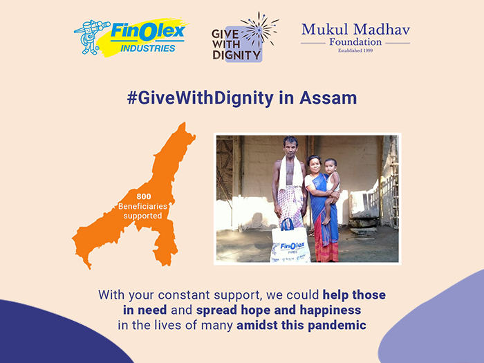 Statewise charity by MMPC: Give with Dignity kits distributed in Assam for poverty eradication