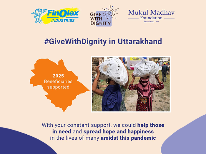 Mukul Madhav Foundation’s Give with Dignity distribution in Uttarakhand under poverty alleviation drive
