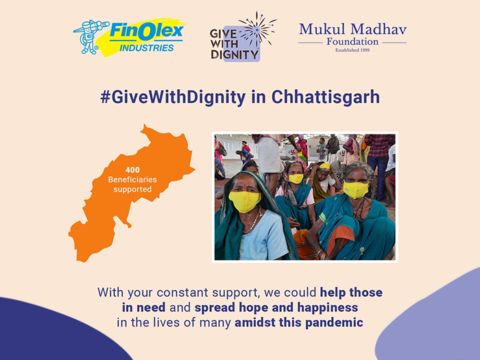 Poverty eradication initiative in Chhattisgarh by top NGO in India Give With Dignity campaign