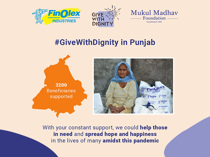 Mukul Madhav Foundation distributing dignity kits in Punjab as part of poverty alleviation programme