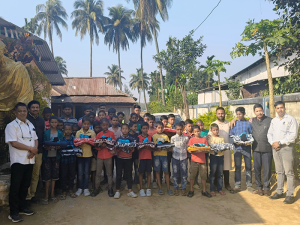 Orphanage food donation by NGO Blankets and socks given to children in Tripura with donor support